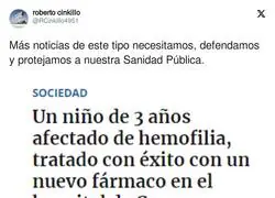 Una gran noticia para la Sanidad