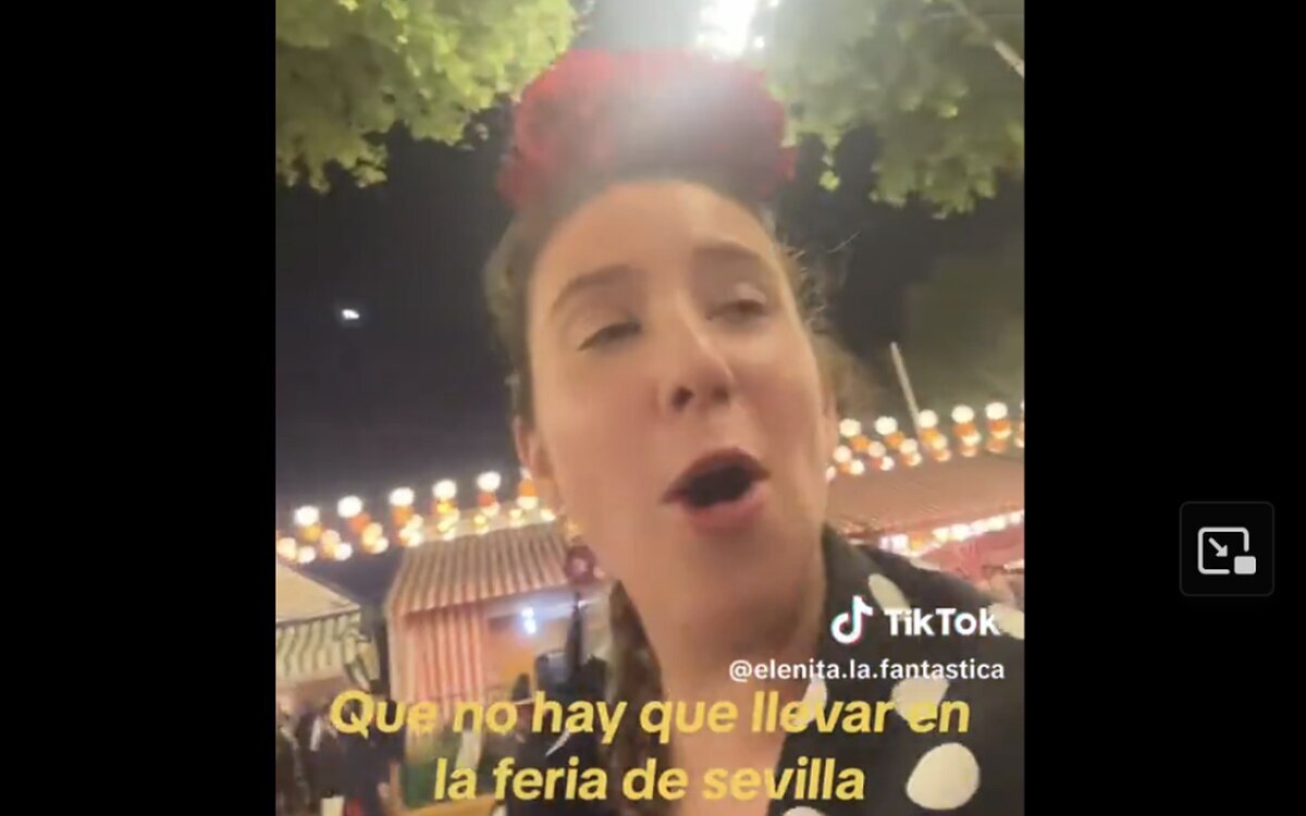 Esta chica se ha ganado el odio de todos por criticar todos los trajes en la Feria de Abril