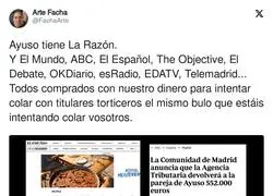 La prensa al servicio de Ayuso