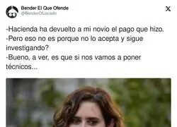 Ayuso sigue haciendo de las suyas para salvar a su novio