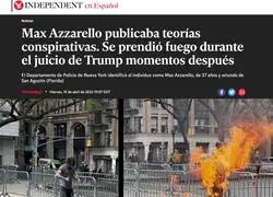 Max Azzarello, el hombre que se quem&oacute; a lo bonzo durante el juicio de Trump