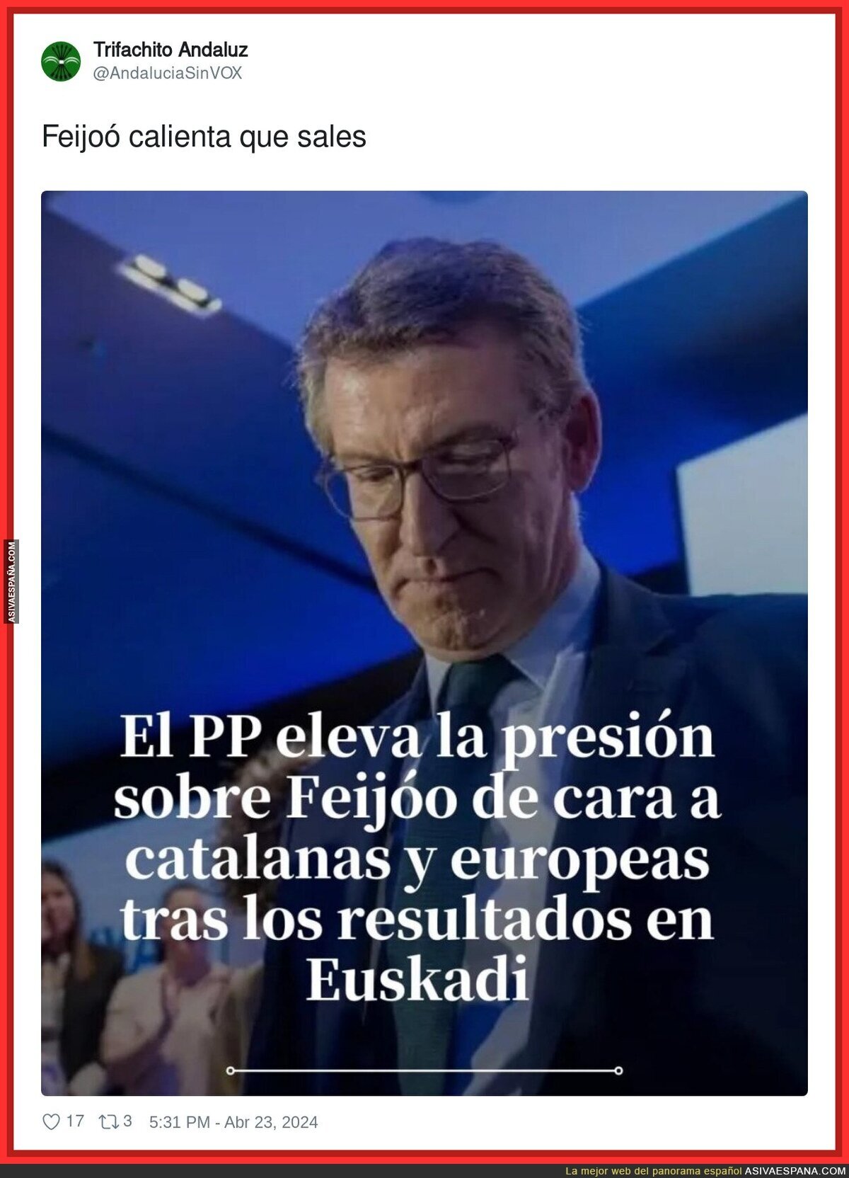 Feijóo tiene fecha de caducidad