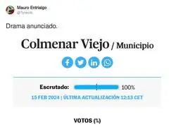 Estaba escrito lo que iba a pasar en Colmenar Viejo