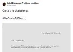 Lo que dir&iacute;a Ayuso a la ciudadan&iacute;a