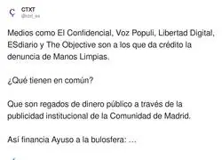 Ayuso es c&oacute;mplice del acoso a la esposa de Pedro S&aacute;nchez