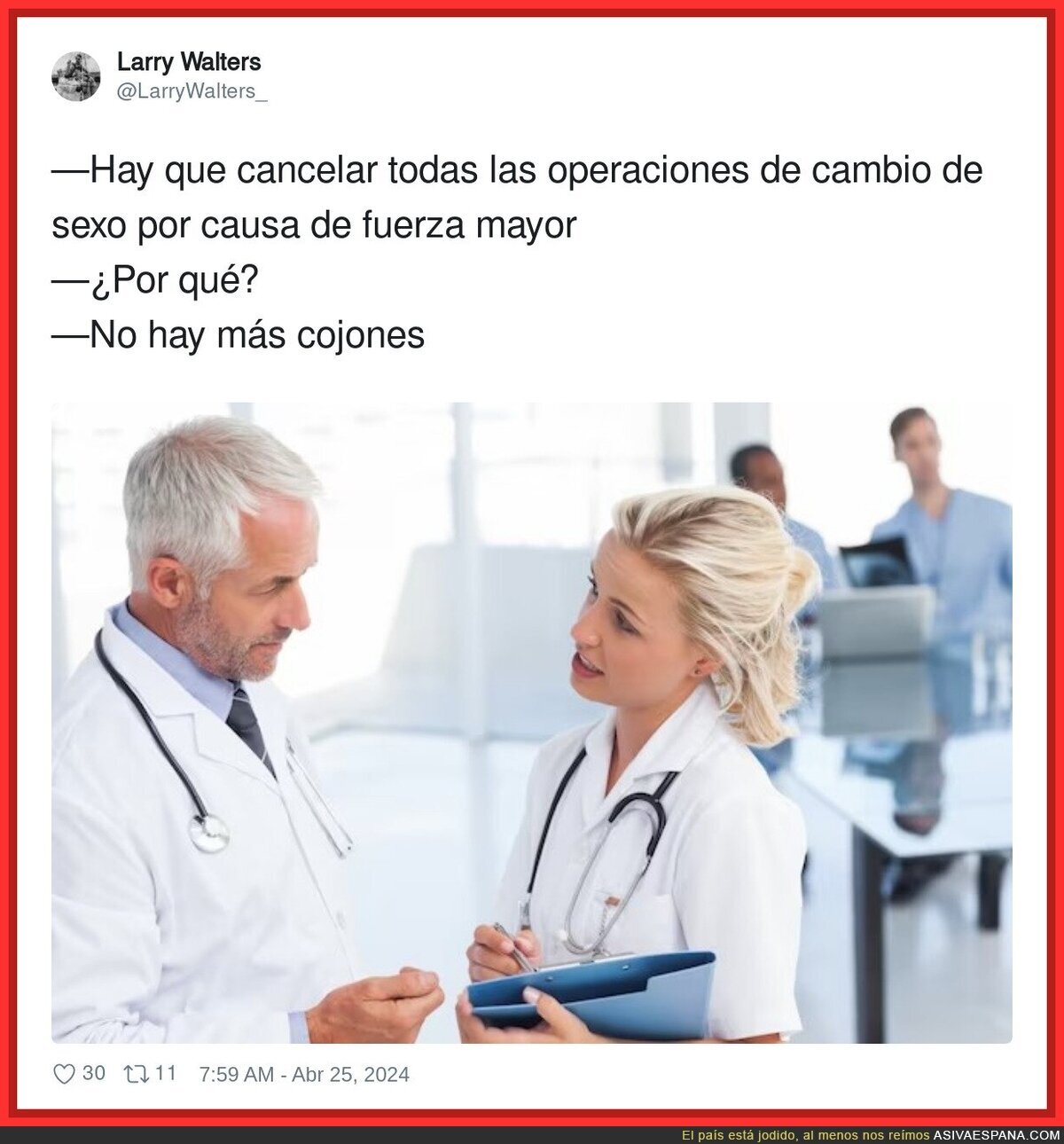 Problemas en la sala de operaciones
