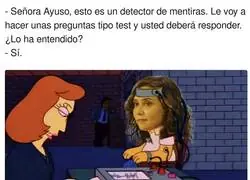 Ayuso tiene problemas para decir la verdad
