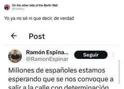 Ram&oacute;n Espinar se ha fumado algo