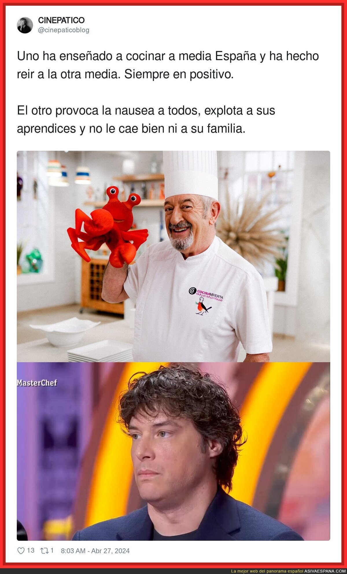 Diferencias entre cocineros