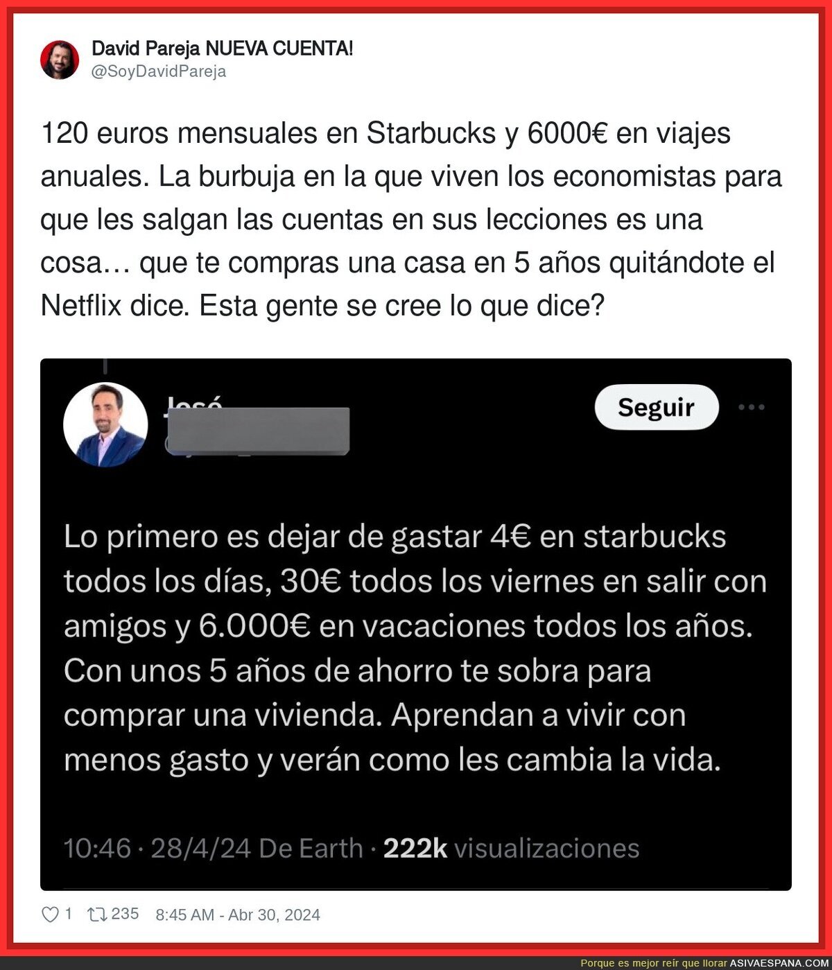 Los surrealistas gastos de los economistas