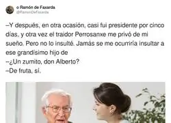 Feij&oacute;o siempre con la misma historia
