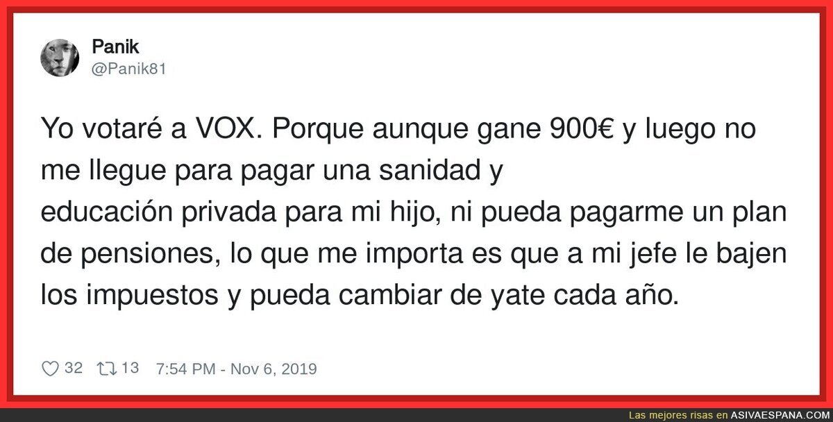 Así se lee a la gente de VOX