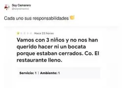 La gente no piensa en el resto