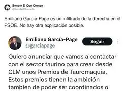 Bien raro lo de Emiliano Garc&iacute;a-Page