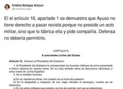 Ayuso est&aacute; haciendo lo que le da la gana