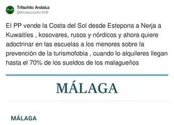 Tiene mala pinta el futuro de la Costa del Sol