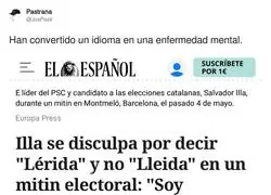 Pedir perd&oacute;n por decir un nombre en castellano