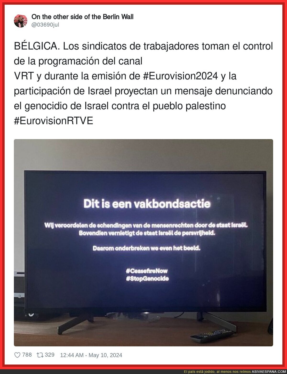 Empiezan a alzarse las voces críticas contra Israel en Eurovisión