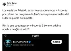 Algo me dice que Iker Jim&eacute;nez no ha pillado el mensaje