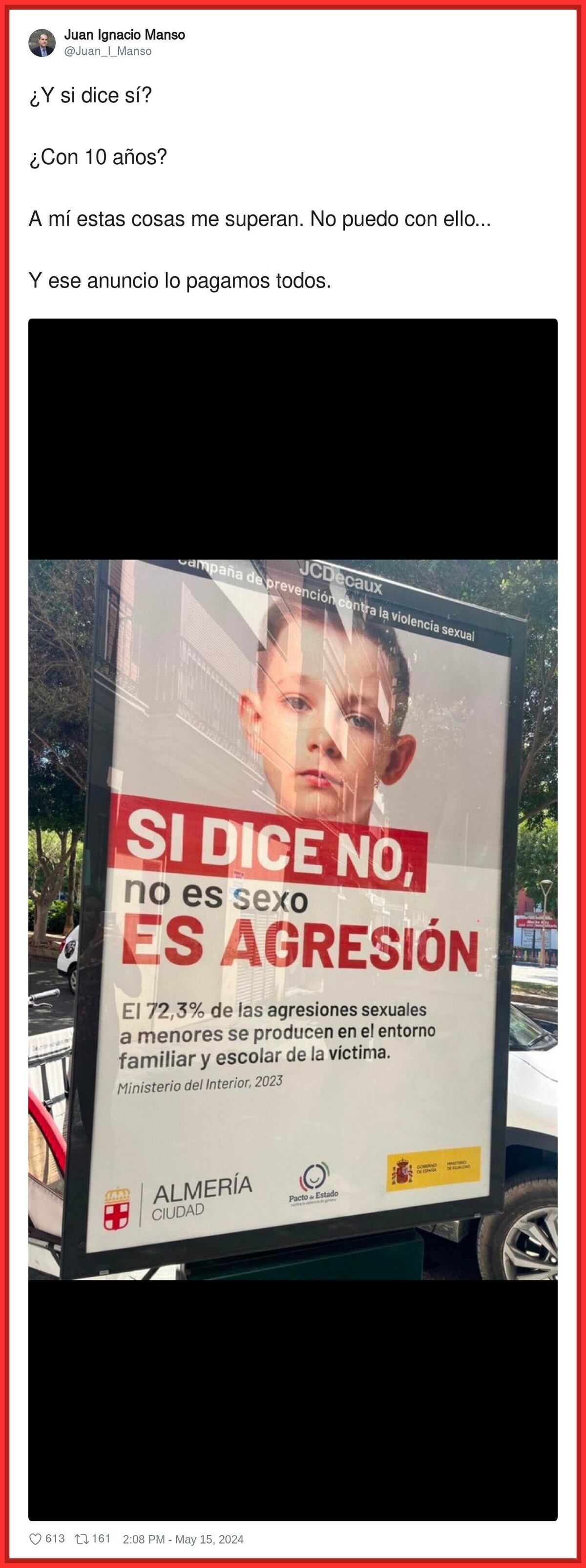 El pol&eacute;mico anuncio con un menor del Ayuntamiento de Almer&iacute;a