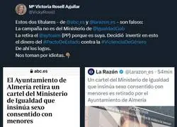 -Pero ni es una campa&ntilde;a del M&ordm;. de Igualdad, ni est&aacute; Irene Montero... +Da igual; es burdo pero vamos con ello