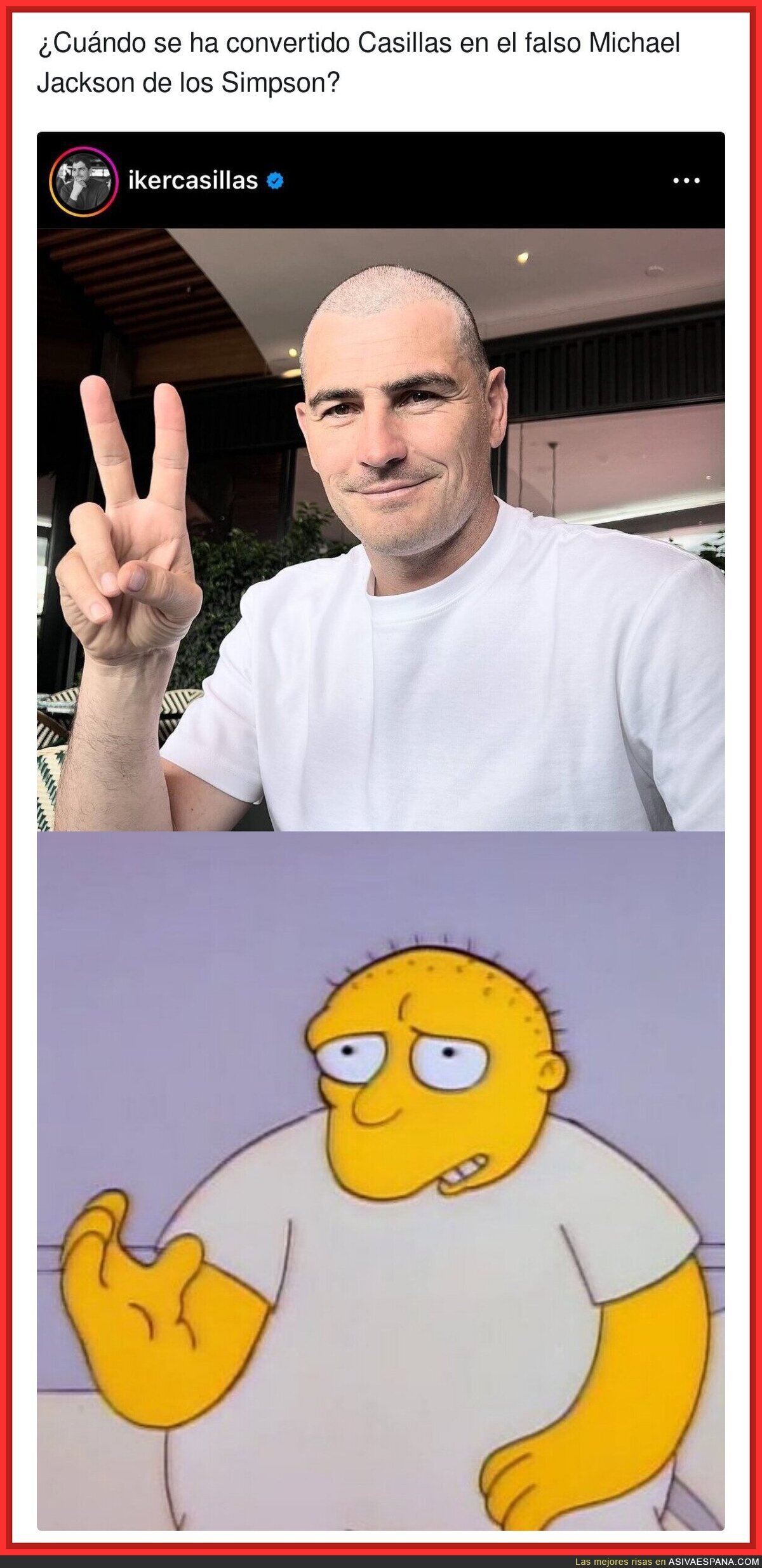 El cambio radical de Casillas