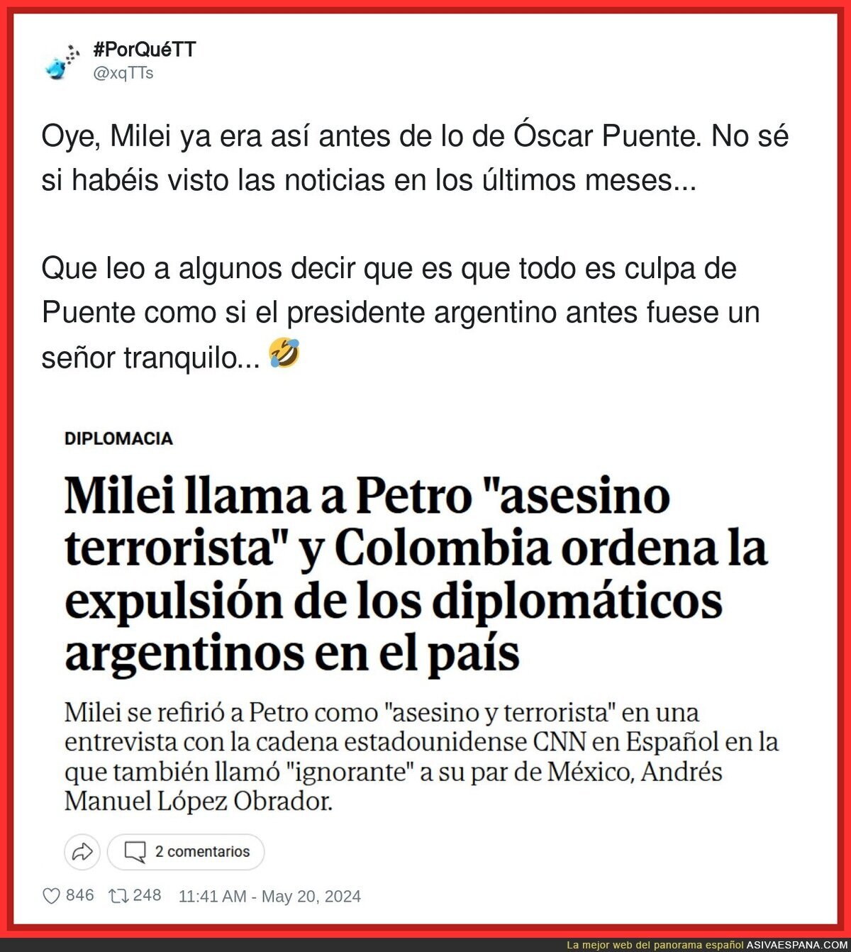 Milei no es un santo