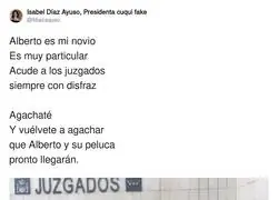 Alberto y la pol&eacute;mica forma de acudir al juzgado