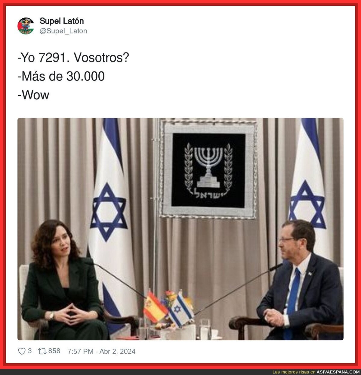 Ayuso totalmente sorprendida