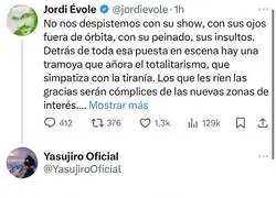 Jordi &Eacute;vole sabe con quien simpatizar