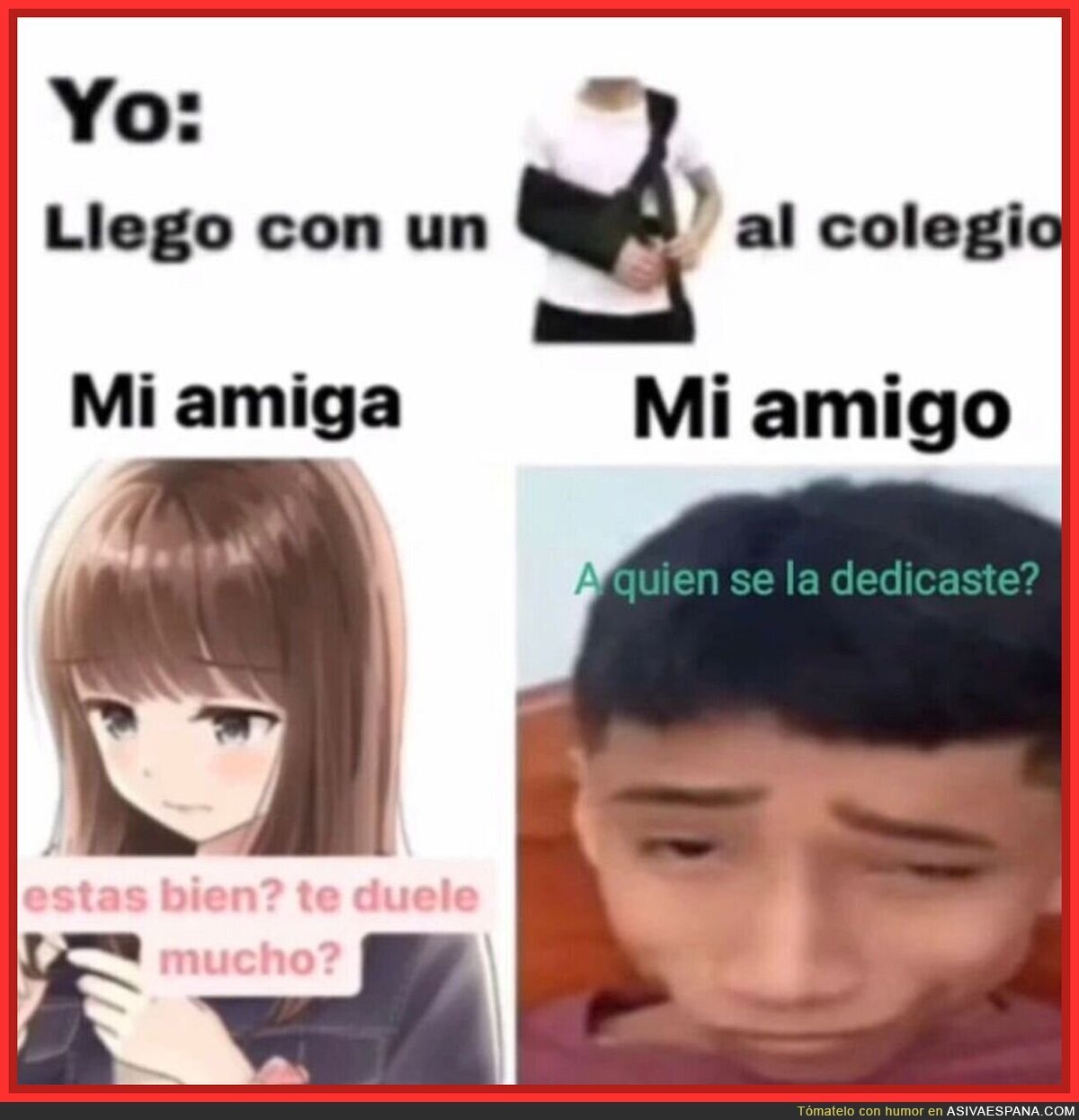 Típica situación en la escuela