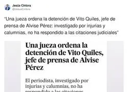 Vito Quiles est&aacute; en un buen marr&oacute;n