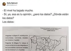 El nivel de los j&oacute;venes est&aacute; en ca&iacute;da libre