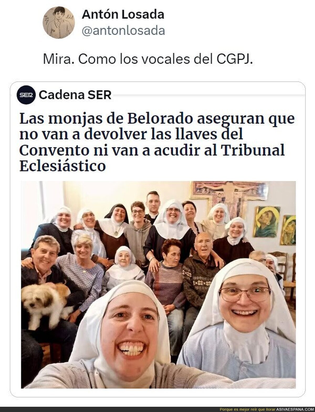 Pa lo que me queda en el convento...