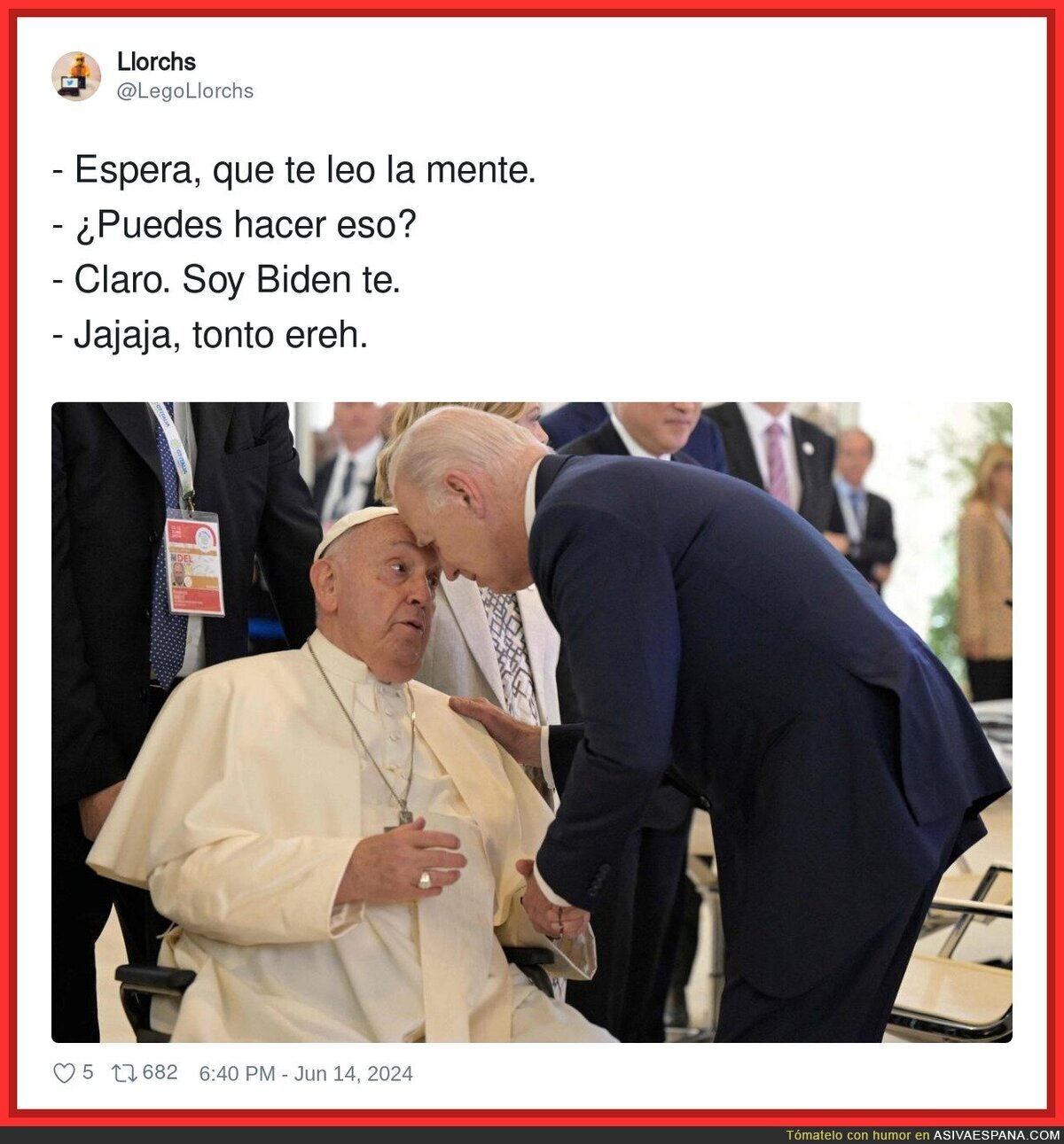 Biden es un cachondo