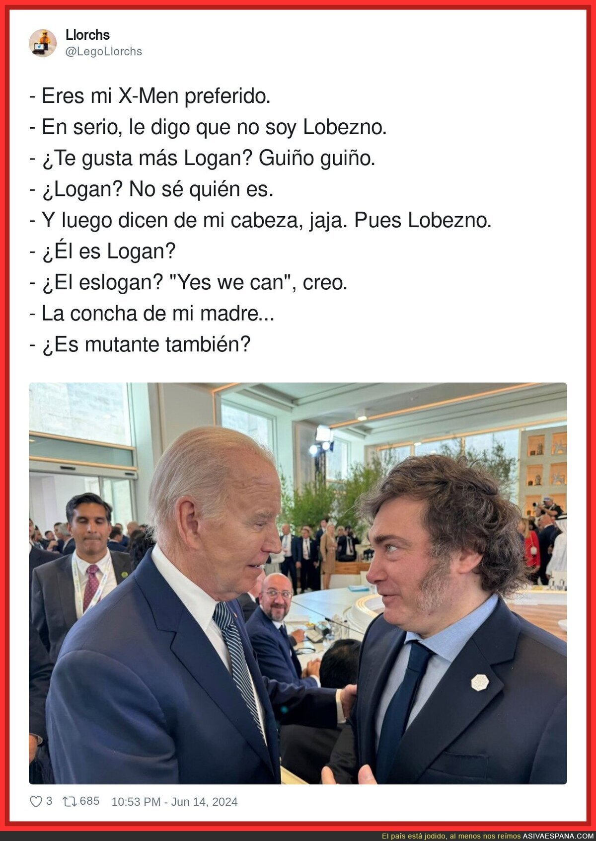 El X-Men preferido de Biden