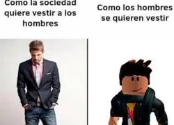 Los hombres y su forma de vestir