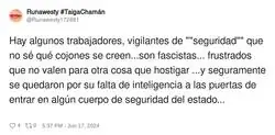 El problema de los vigilantes de seguridad