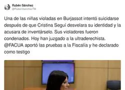 El tiempo juzgar&aacute; a Cristina Segu&iacute;