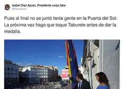 Pobre recibimiento a Milei en Madrid