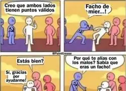 O est&aacute;s conmigo o eres facha