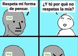 A VOX no le gusta respetar