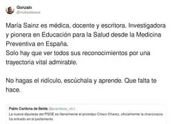 As&iacute; menosprecian a una gran mujer desde la derecha