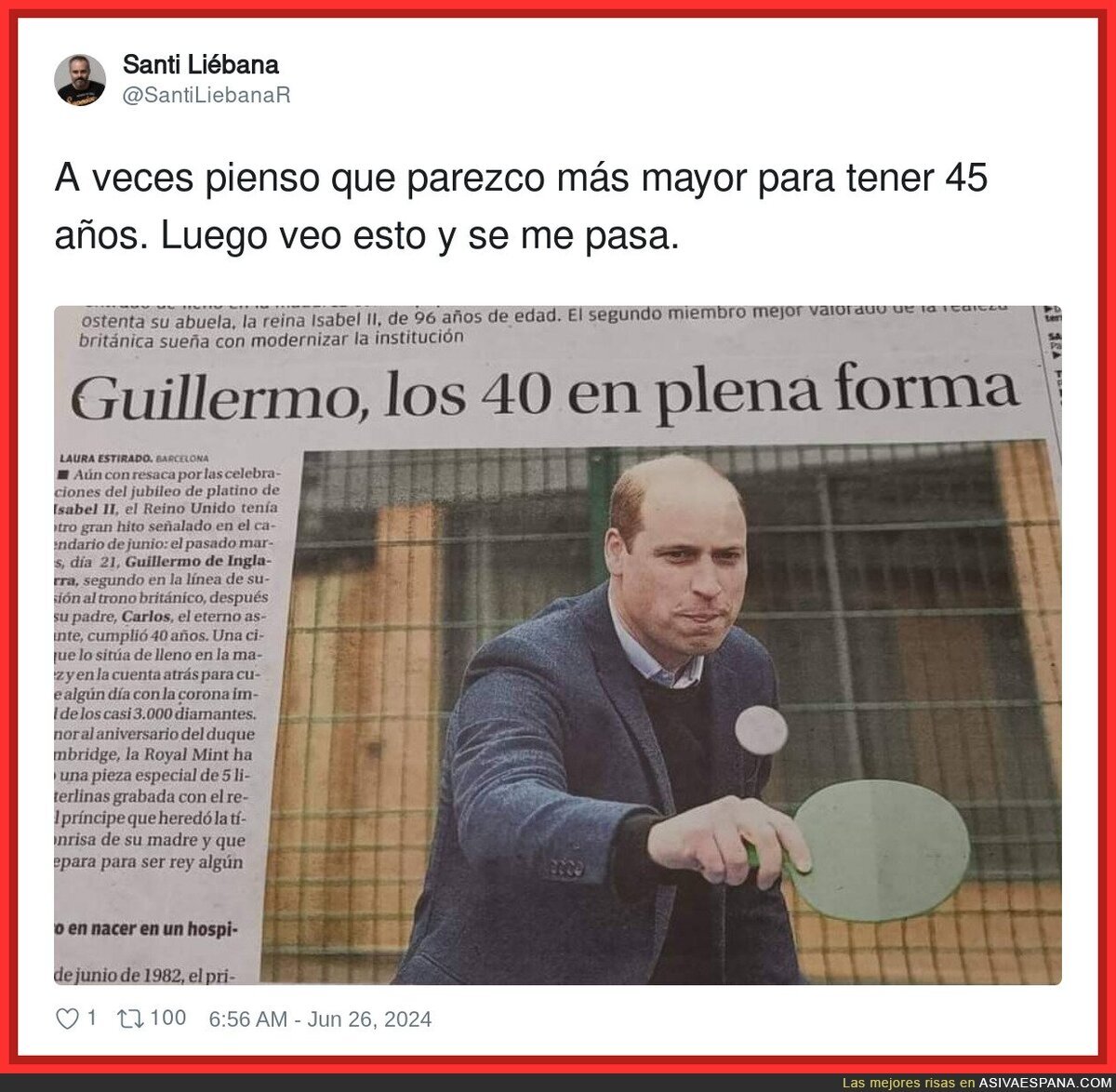 Hay que tener mala suerte en la vida para estar así tan joven
