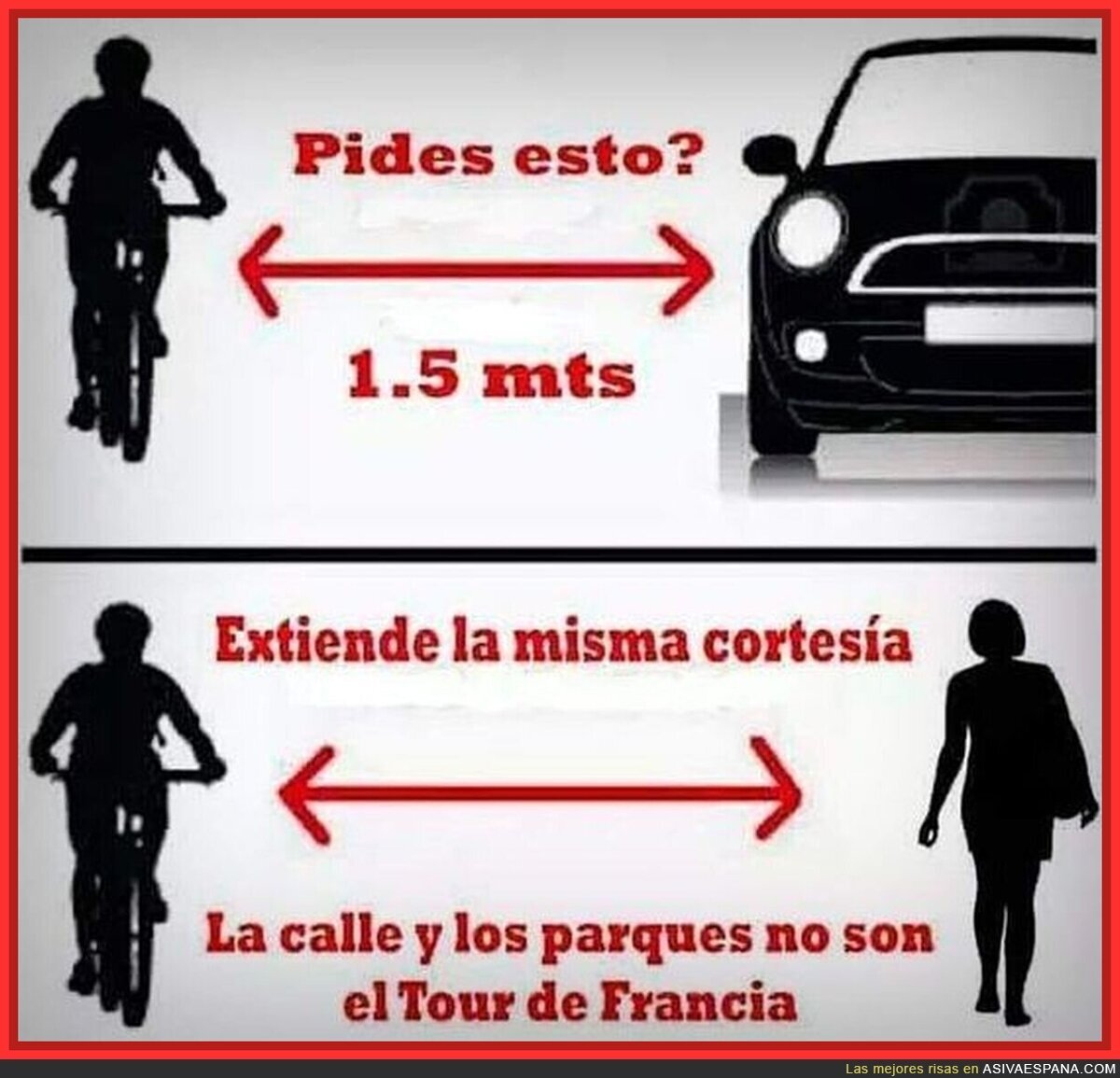 Distancias que hay que respetar