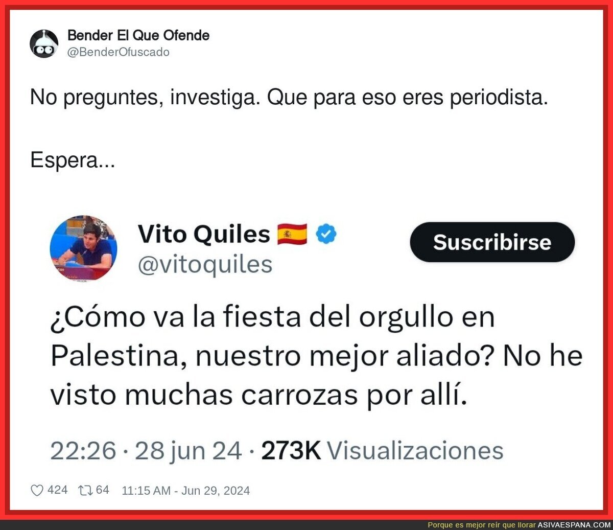 Que poco investiga Vito Quiles