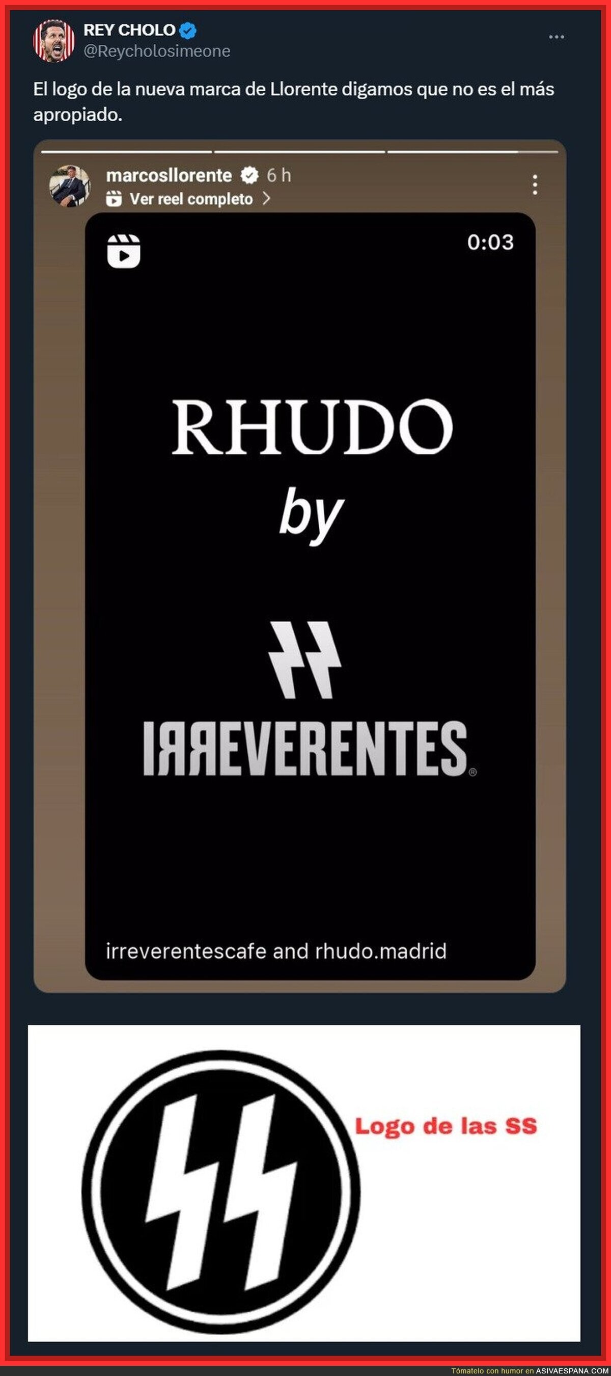 IrreverenteSS la marca de Marcos Llorente