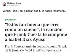 La &uacute;nica forma de que Ayuso vaya a prisi&oacute;n es gracias al gafe de Frank Cuesta