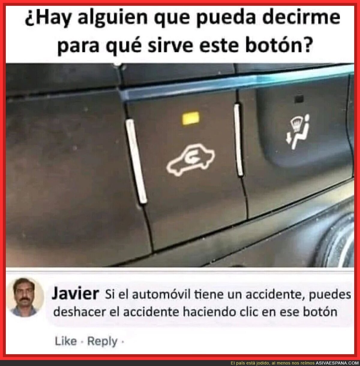 Una explicación al botón del coche que nadie conoce