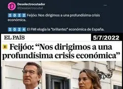 "No soy Nostradamus porque no quiero".  Feij&oacute;o